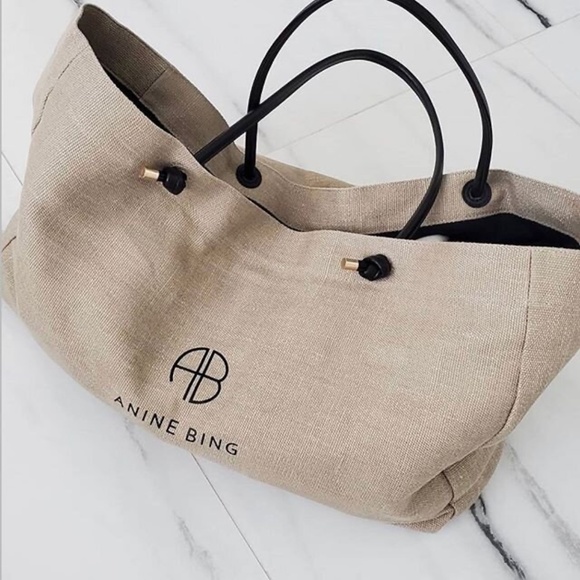 ANINE BING Mini Saffron Tote - Brown